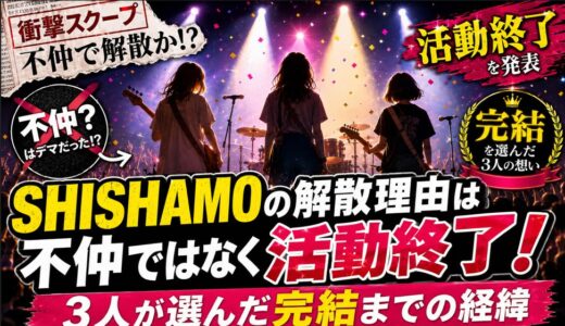 SHISHAMOの解散理由は不仲ではなく活動終了！3人が選んだ完結までの経緯